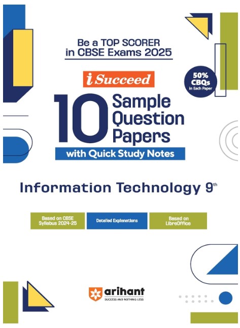 Arihant Isucceed 10 Sample Question Papers for Information Technology Class 9th